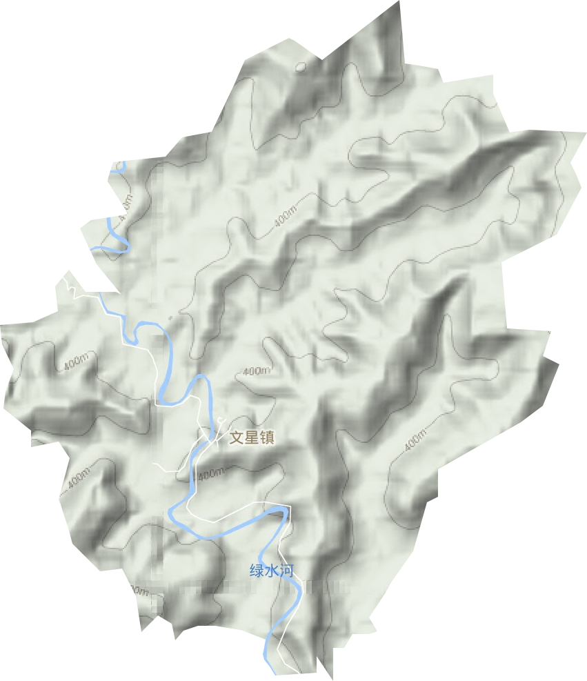 文星鎮(zhèn)地形圖