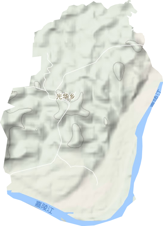 光華鄉(xiāng)地形圖