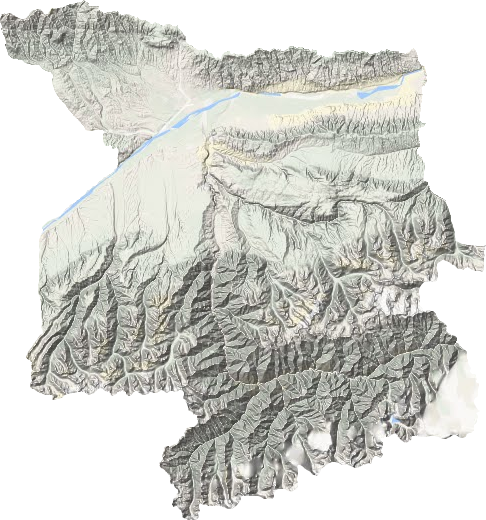 特克斯縣地形圖