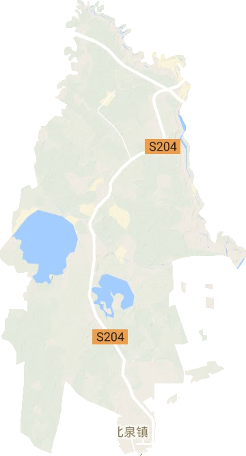 北泉鎮地形圖
