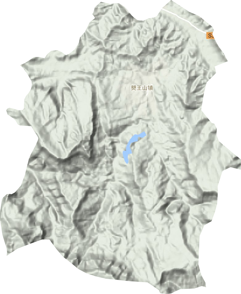僰王山鎮(zhèn)地形圖
