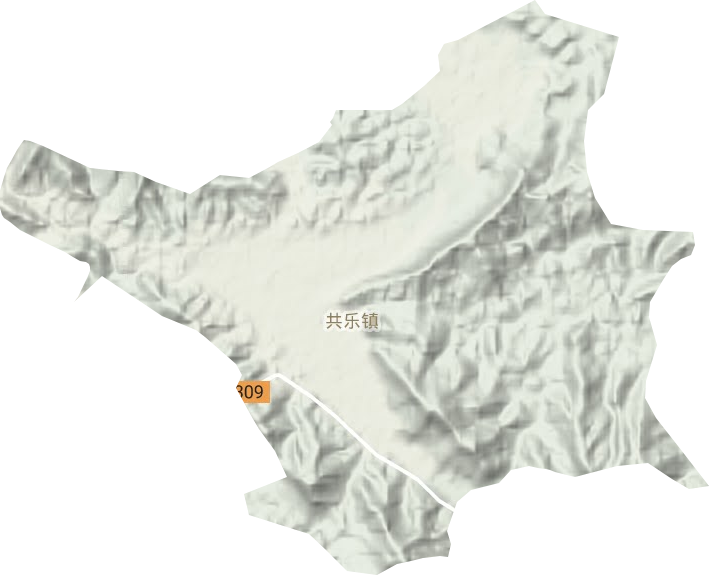 共樂鎮(zhèn)地形圖