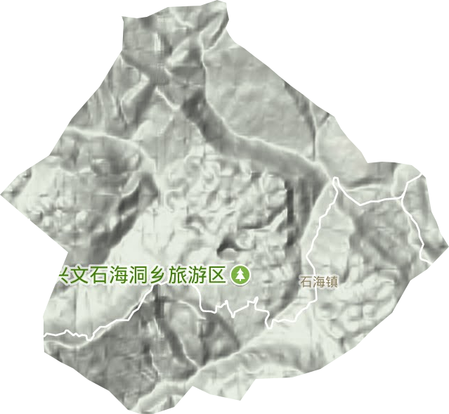 石海鎮(zhèn)地形圖