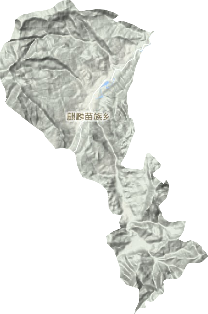 麒麟苗族鄉(xiāng)地形圖