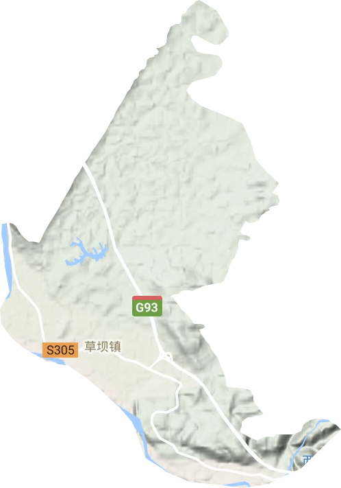 草壩鎮(zhèn)地形圖