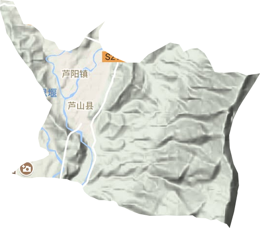 蘆陽鎮地形圖