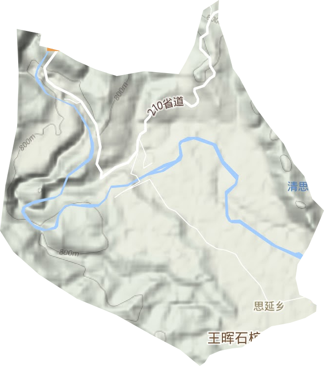 思延鄉地形圖