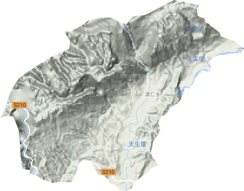 清仁鄉地形圖