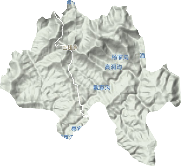 土埡鄉(xiāng)地形圖