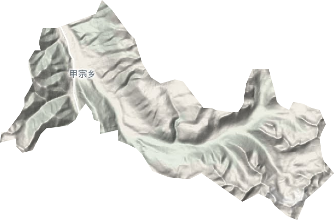 甲宗鄉(xiāng)地形圖