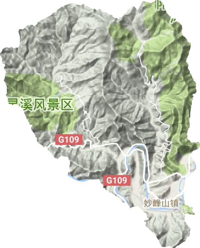 妙峰山鎮地形圖