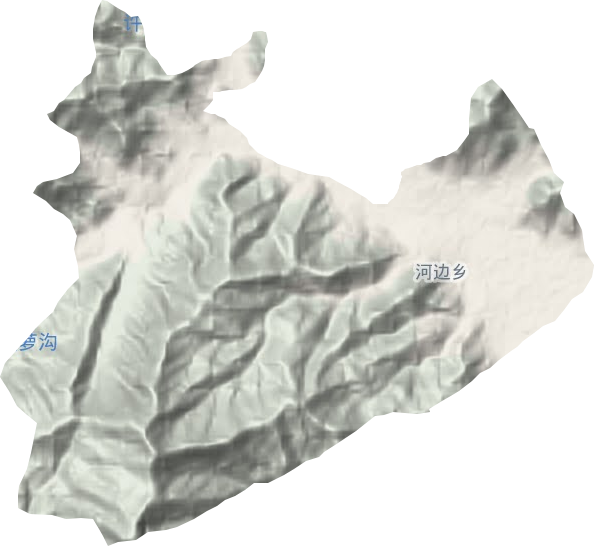 河邊鎮地形圖