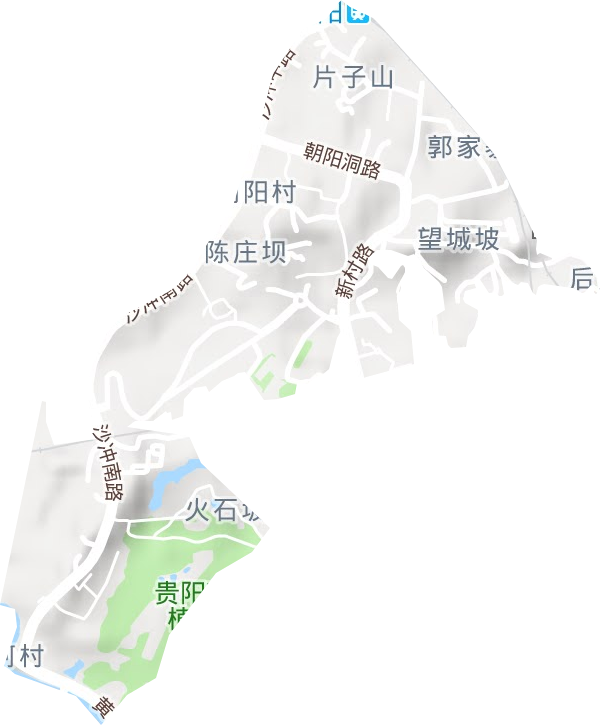 沙南社區(qū)服務中心地形圖