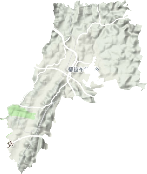 都拉布依族鄉(xiāng)地形圖