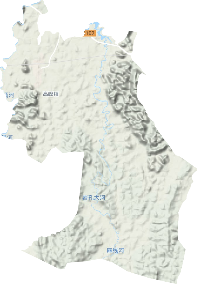 高峰鎮(zhèn)地形圖