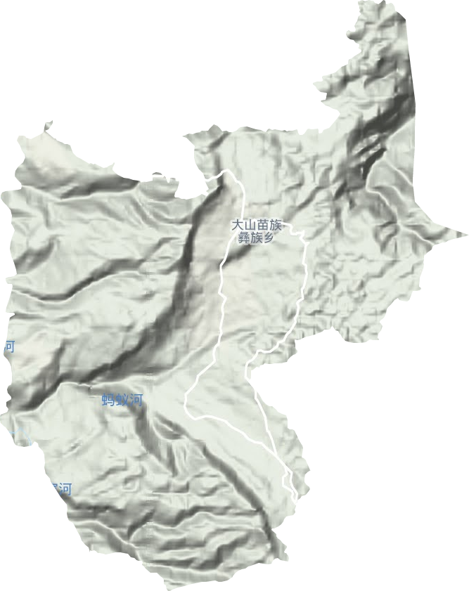 大山鄉地形圖