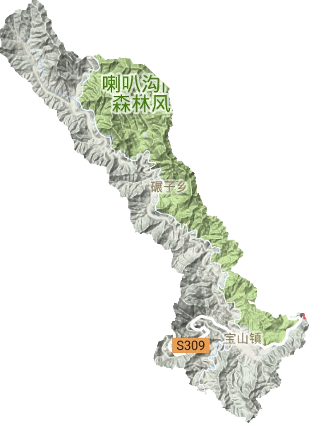 寶山鎮地形圖