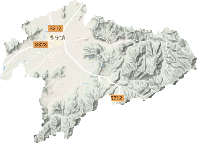 永寧鎮地形圖