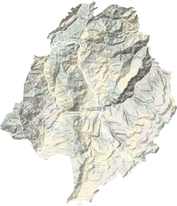 六哨鄉地形圖