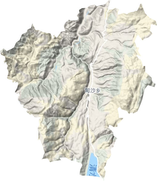 甸沙鄉地形圖
