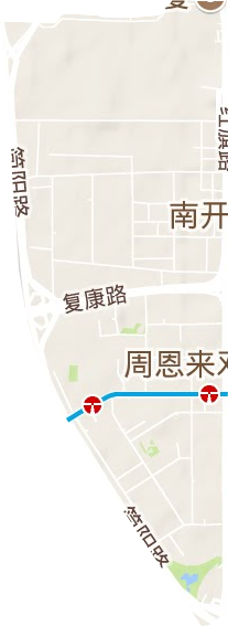 王頂堤街道地形圖
