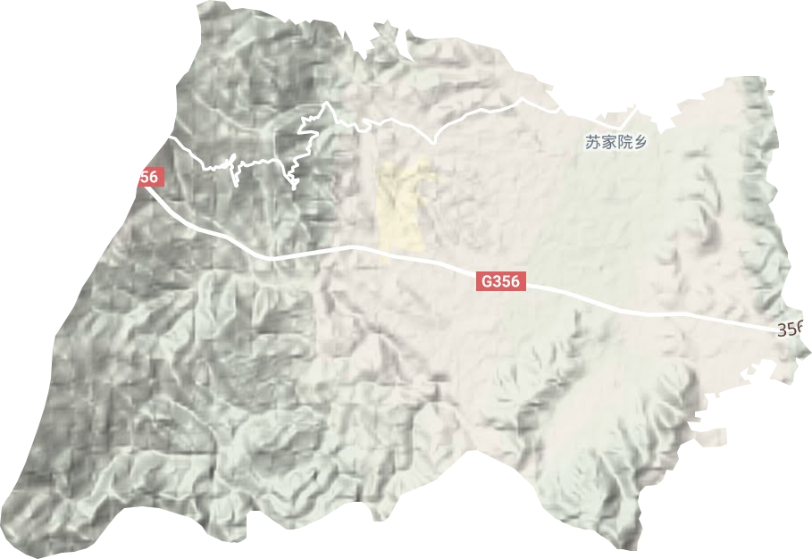 蘇家院鎮地形圖