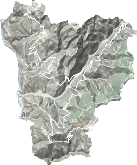 大寨鎮地形圖