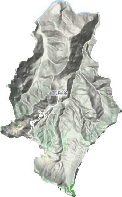 東坪鎮(zhèn)地形圖
