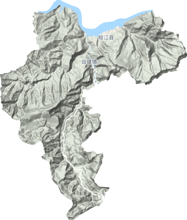 中城鎮地形圖