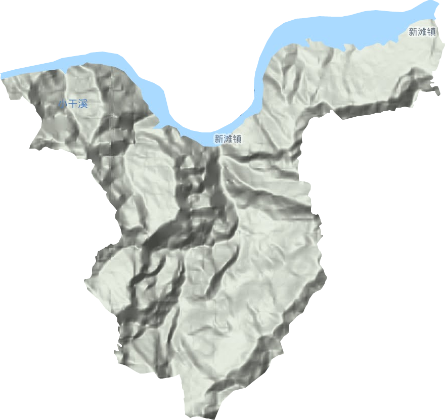 新灘鎮地形圖