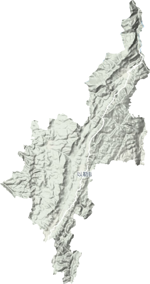 以勒鎮(zhèn)地形圖