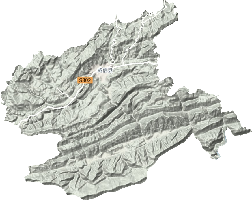 扎西鎮地形圖