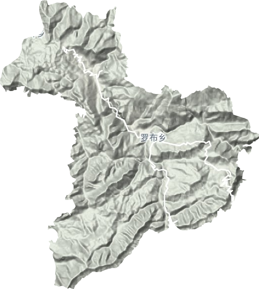 羅布鎮(zhèn)地形圖