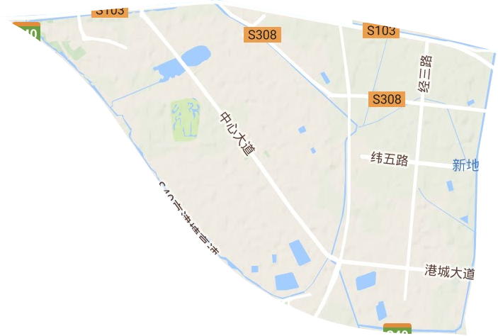 保稅區空港國際物流經濟區地形圖