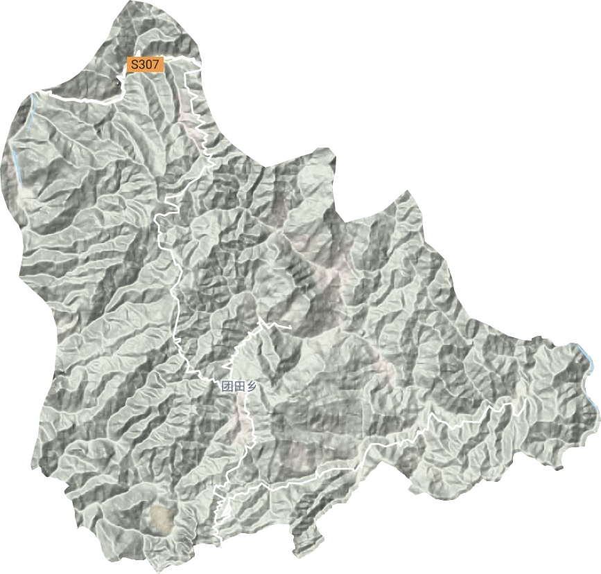 團田鎮地形圖