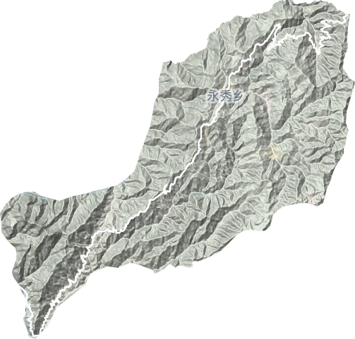 大朝山東鎮地形圖