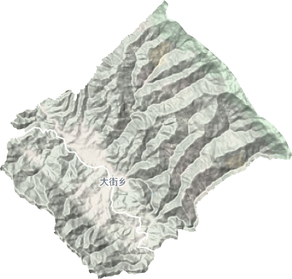 大街鎮(zhèn)地形圖