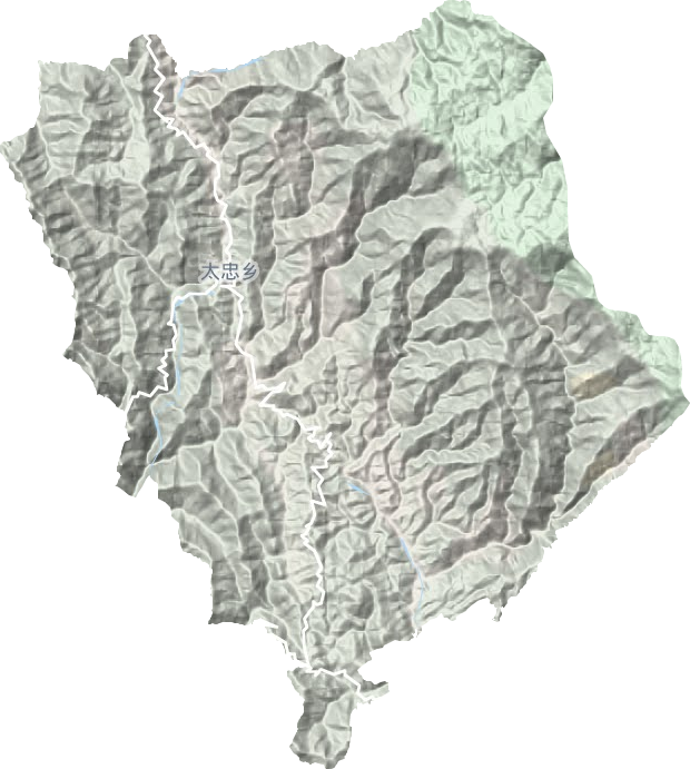 太忠鎮(zhèn)地形圖