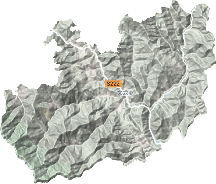 文龍鎮地形圖