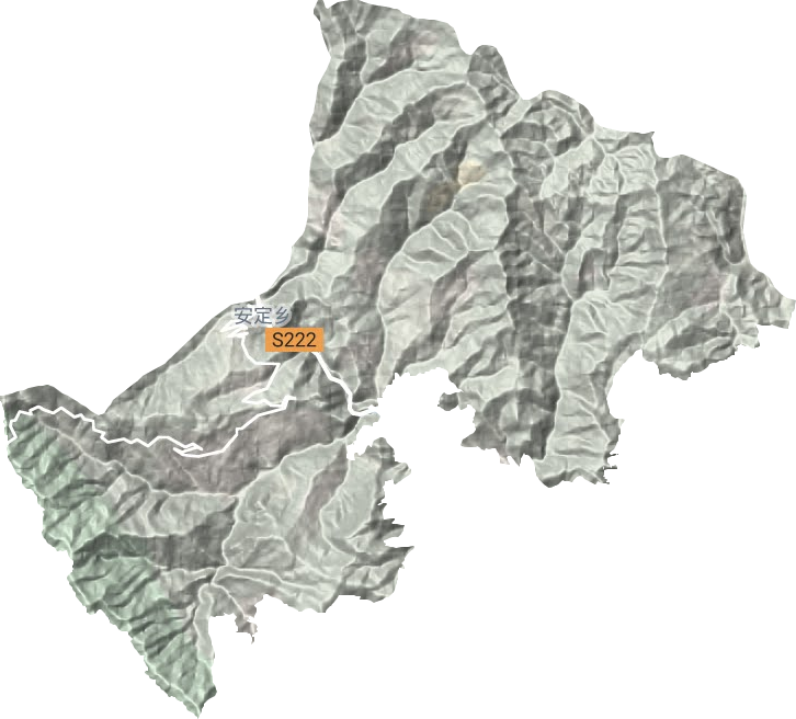 安定鎮(zhèn)地形圖