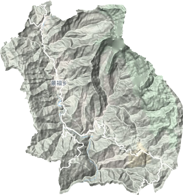 景福鎮地形圖