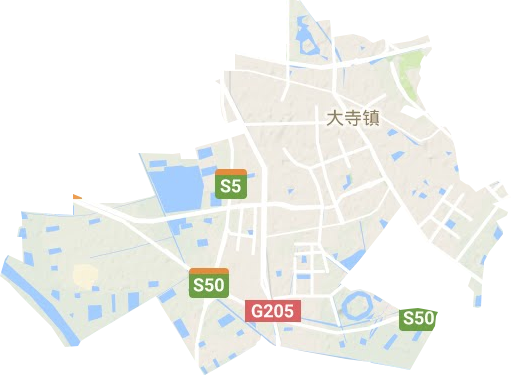 大寺鎮地形圖