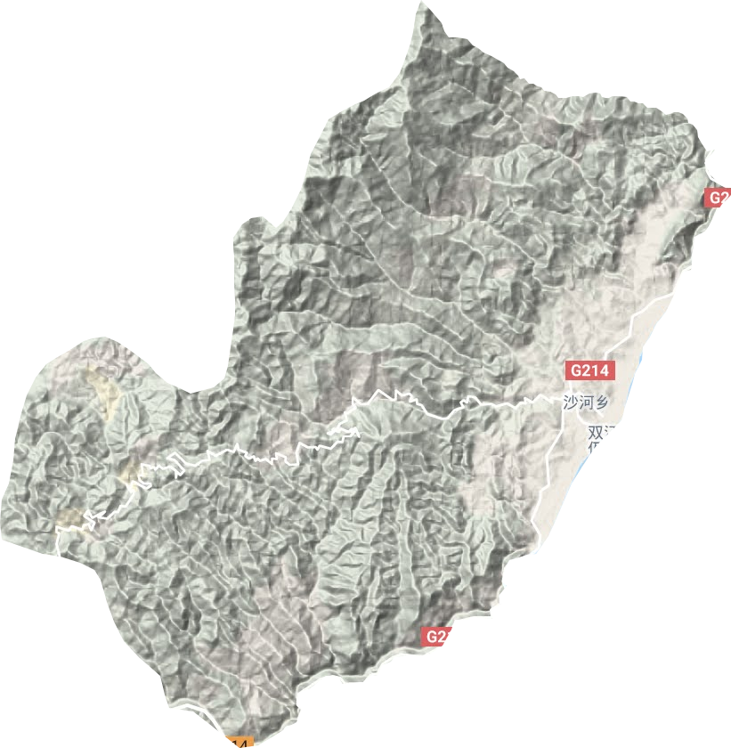沙河鄉地形圖