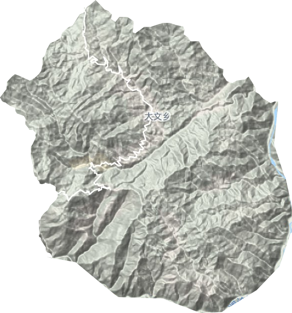 大文鄉地形圖
