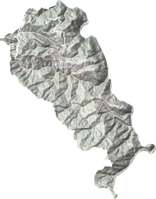 馬街鎮地形圖