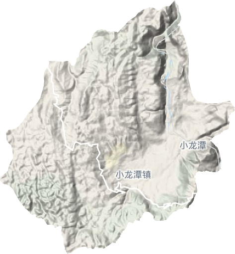 小龍潭鎮地形圖