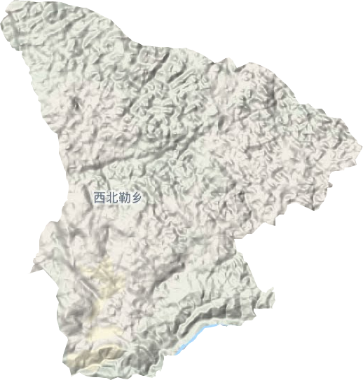 西北勒鄉(xiāng)地形圖
