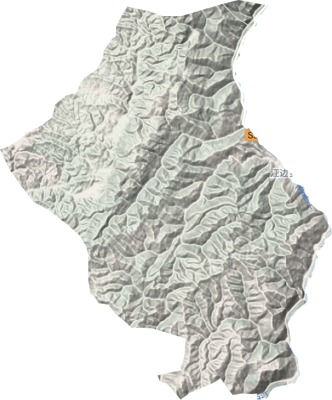 江邊鄉地形圖