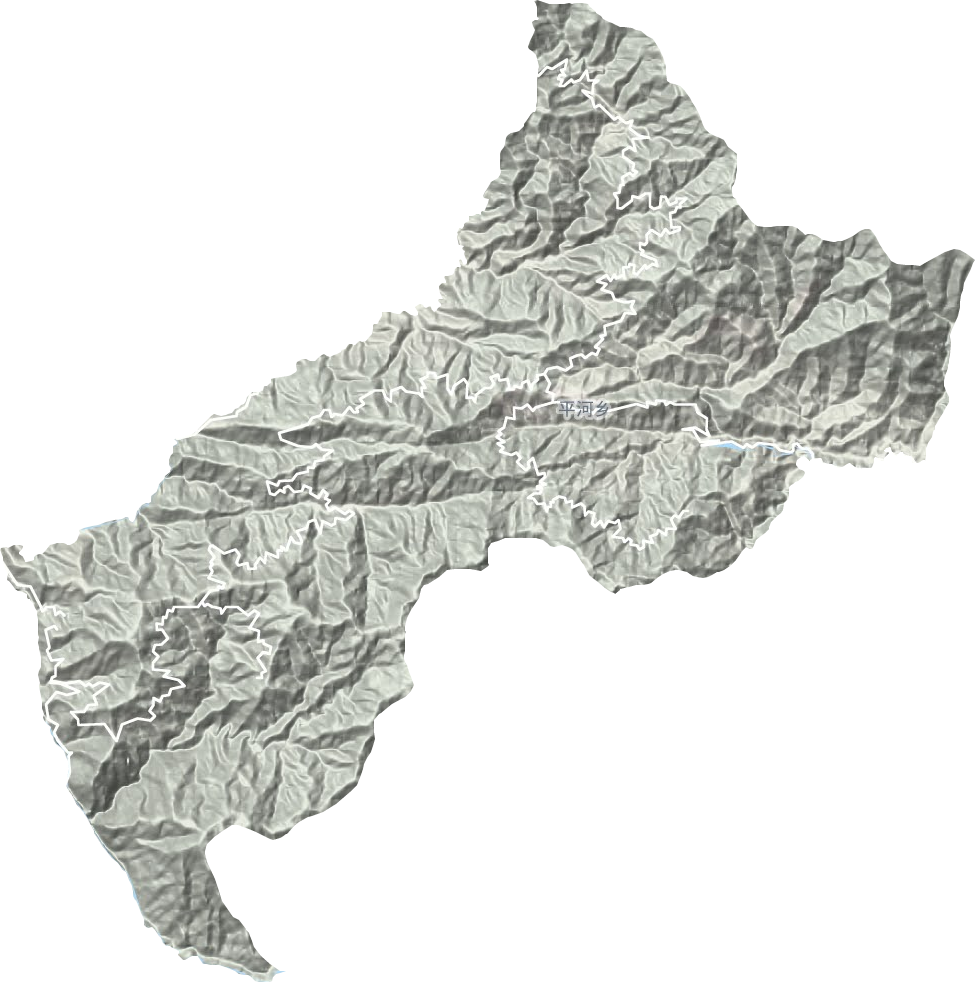 平河鄉(xiāng)地形圖