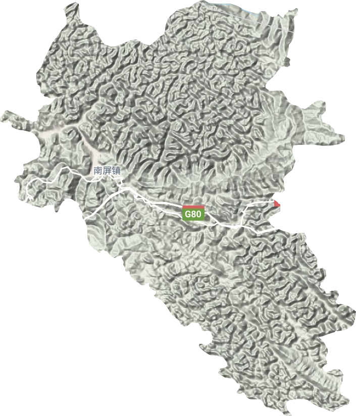 南屏鎮地形圖